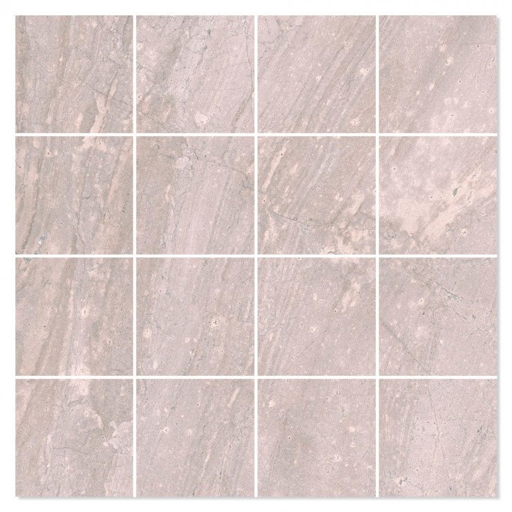 Mosaik Klinker Titan Beige Mat 30x30 (7x7) cm-0